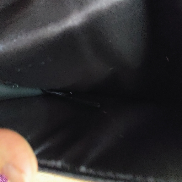 Gorgeous Ted Baker Black w Pink Bow Envelope Clutch Bag Gloss New - Picture 12 of 13